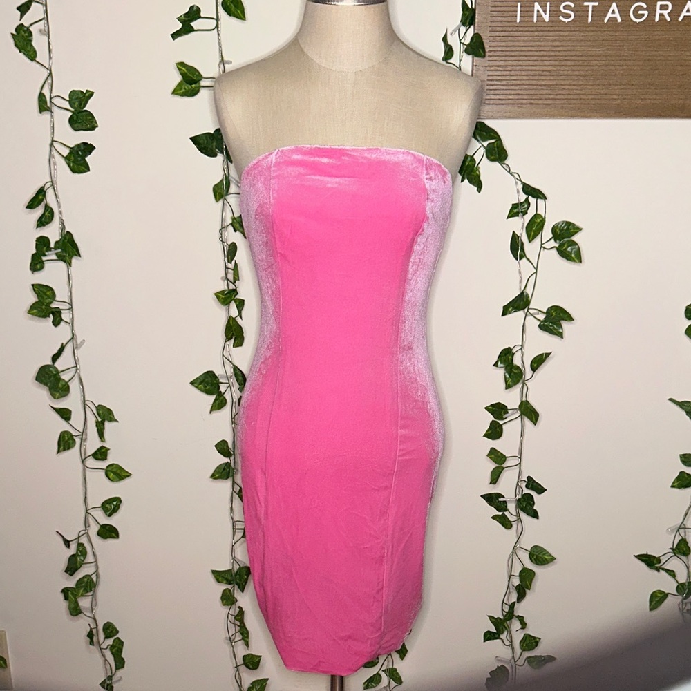 Fashion Nova Tall Playing Games Mini Velvet Mini Dress NWT - Picture 4 of 9